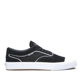 Supra Mens HAMMER VTG Black/white Skate Shoes | CA-40815